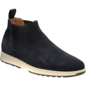 Carlos Santos 1464 mens rubber-soled boots in navy suede