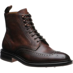 Carlos Santos 8922 mens rubber-soled brogue boots in guimaraes grain