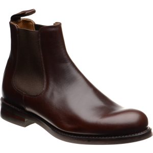 Cheaney Barnes III R mens rubber-soled Chelsea boots in brown pull up calf