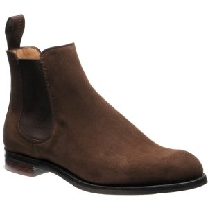 Cheaney Godfrey D mens rubber-soled Chelsea boots in plough suede