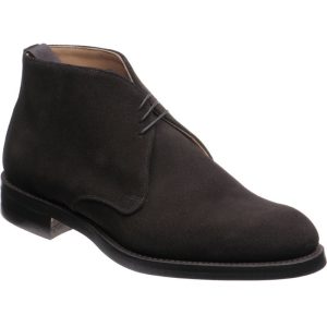 Cheaney Jackie III Rubber mens rubber-soled Chukka boots in pony suede