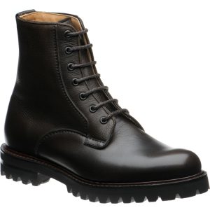 Church Coalport 2 mens rubber-soled boots in ebony grain