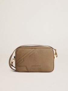 Golden Goose - Star Bag In Sage-green Leather With Tone-on-tone Star, Woman, Size: U