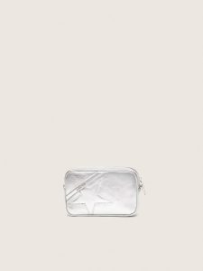 Golden Goose - Women's Mini Star Bag In Silver Laminated Leather With Tone-on-tone Star, Woman, Size: U