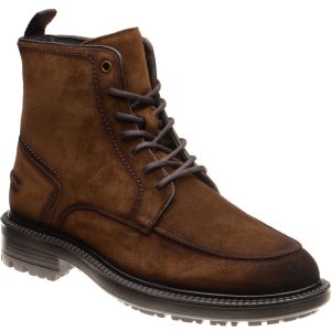 Herring Beckwith mens rubber-soled boots in brown suede