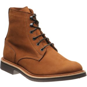 Herring Bernwood mens rubber-soled boots in whiskey hydro nubuck