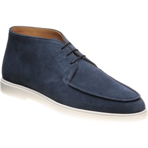 Herring Colorado mens rubber-soled boots in blue suede
