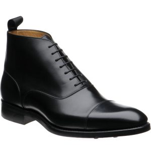 Herring Flynn R mens rubber-soled boots in black calf
