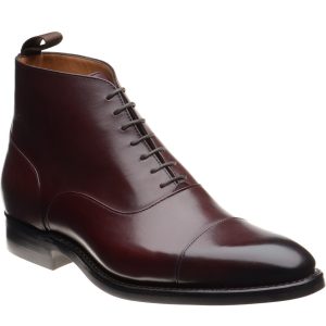 Herring Flynn R mens rubber-soled boots in burgundy calf