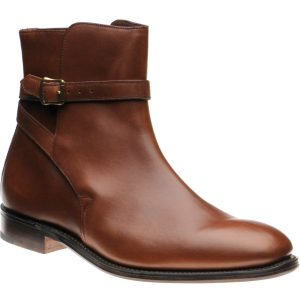 Herring George mens boots in brown waxy