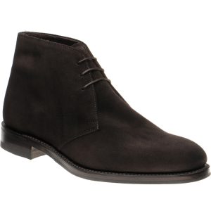 Herring Gosforth II (Rubber) mens hybrid-soled Chukka boots in cigar suede