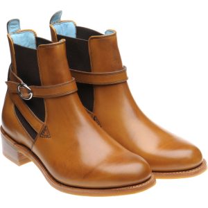 Herring Jodie ladies rubber-soled Chelsea boots in cedar calf with cedar strap