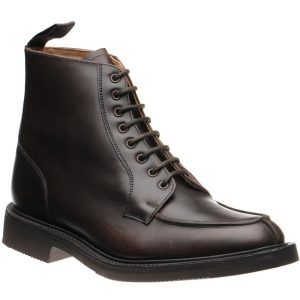 Herring Lawrence II mens rubber-soled boots in dark brown cutter