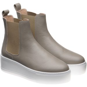 Herring Maggiore ladies rubber-soled Chelsea boots in stone grain