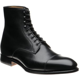 Herring Mawdsley mens boots in black calf