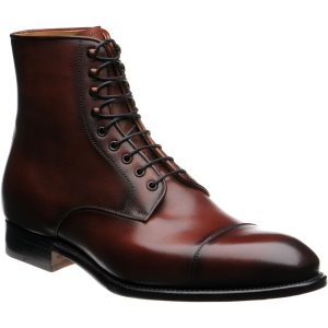 Herring Mawdsley mens boots in rosewood calf