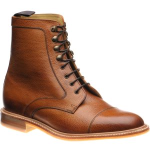 Herring Melksham mens rubber-soled boots in cedar grain