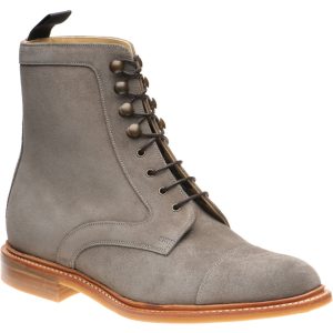 Herring Melksham mens rubber-soled boots in taupe suede