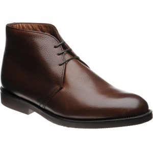 Herring Oslo (Warm Lined) mens rubber-soled Chukka boots in brown calf