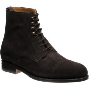 Herring Shelby mens boots in brown suede