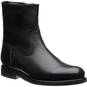 Herring Stockholm (Warm Lined) mens rubber-soled boots in black grain