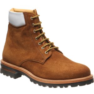 Herring Torre mens rubber-soled boots in brown suede
