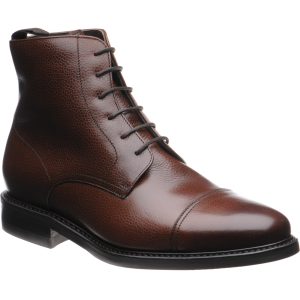 Herring Tregony (Warm Lined) mens rubber-soled boots in brown grain