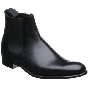 Herring Wilson mens Chelsea boots in black calf