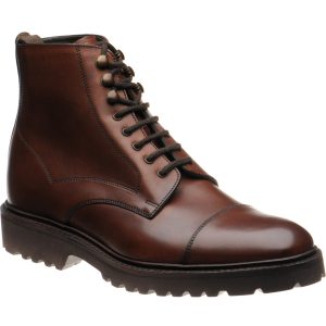 Loake Aquarius mens rubber-soled boots in cedar calf