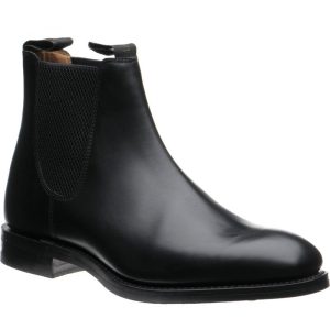Loake Chatsworth (Rubber) mens rubber-soled Chelsea boots in black calf