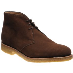 Loake Rivington mens Chukka boots in brown suede