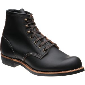 Red Wing Blacksmith mens rubber-soled boots in black prairie leather