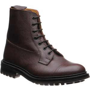 Trickers Grassmere mens rubber-soled boots in brown zug