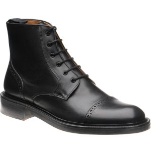Wildsmith Model 18 mens rubber-soled boots in black calf