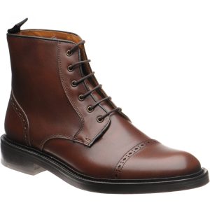 Wildsmith Model 18 mens rubber-soled boots in cognac calf