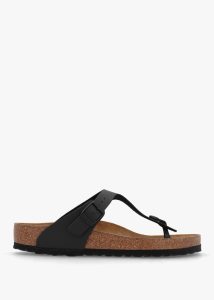 BIRKENSTOCK Gizeh Birko-Flor Black Sandals 