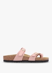 BIRKENSTOCK Mayari Soft Pink Nubuck Leather Sandals 