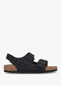 BIRKENSTOCK Milano Black Birko-Flor Sandals 