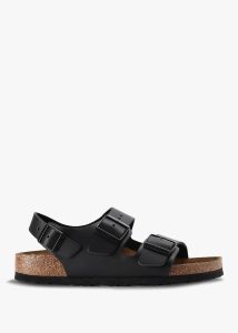 BIRKENSTOCK Milano Black Birko-Flor Sandals 