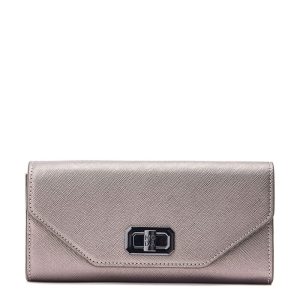 Moda In Pelle Boston Bag Pewter Porvair