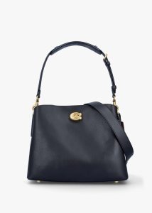 COACH Willow Black Leather Shoulder Bag 