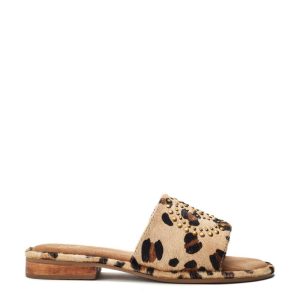 Moda In Pelle Ferula Leopard Print Pony