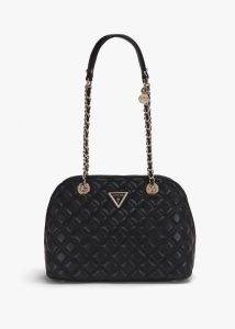 GUESS Dome Black Quilted Shoulder Bag 