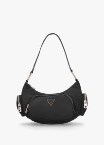 GUESS Eco Gemma Black Shoulder Bag 