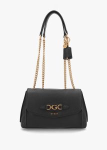 GUESS Malva Conv Black Cross-Body Bag 