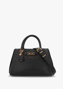 GUESS Malva Girlfriend Black Satchel Bag 