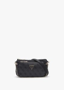 GUESS Noelle Coal Logo Pouch Cross-Body Bag 