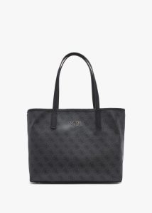 GUESS Vikky Coal Logo Tote Bag 