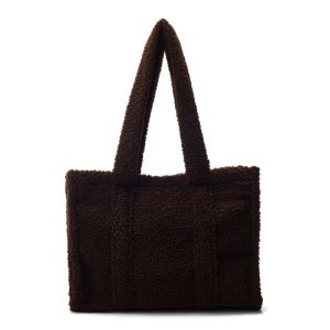 Moda In Pelle Jemima Bag Dark Brown Faux Fur
