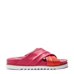 Moda In Pelle Jessa Pink-Red Leather